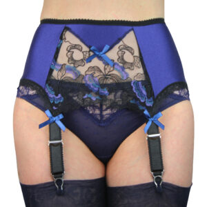 Patricia Lace , Strapshalter, 6 Straps Blau mit Spitze