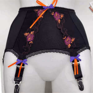 ELI Superweicher Strumpfgürtel "AMBER mit 4 6 oder 8 Trägern Schwarz. Gr. S & M