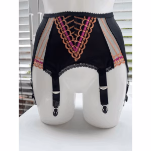 ellie Superweicher Strumpfgürtel "Ellie mit 6  Trägern Schwarz. Gr. S